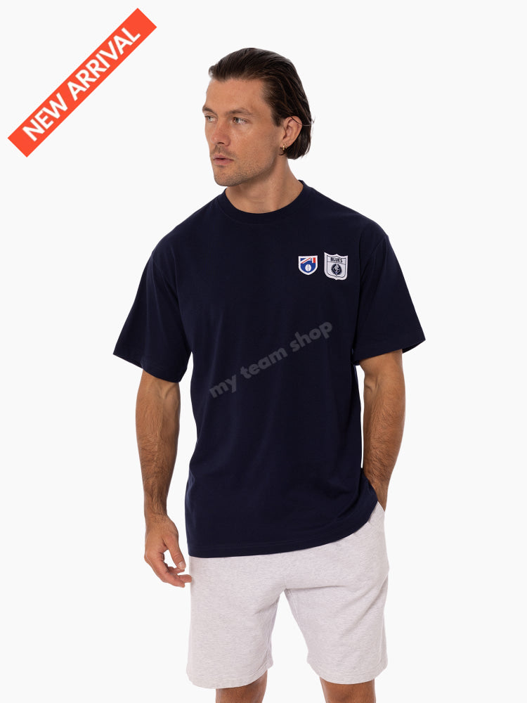 CARLTON BLUES AFL THROWBACK LOGO TEE AFL Throwback Tee