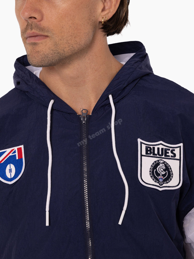 CARLTON BLUES AFL THROWBACK SPRAY JACKET AFL Throwback Spray Jacket