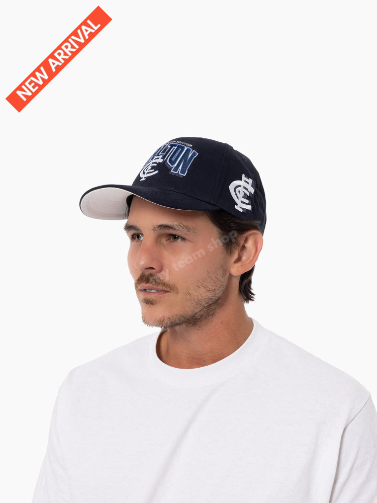 CARLTON BLUES AFL WORDMARK CAP O/S AFL Headwear