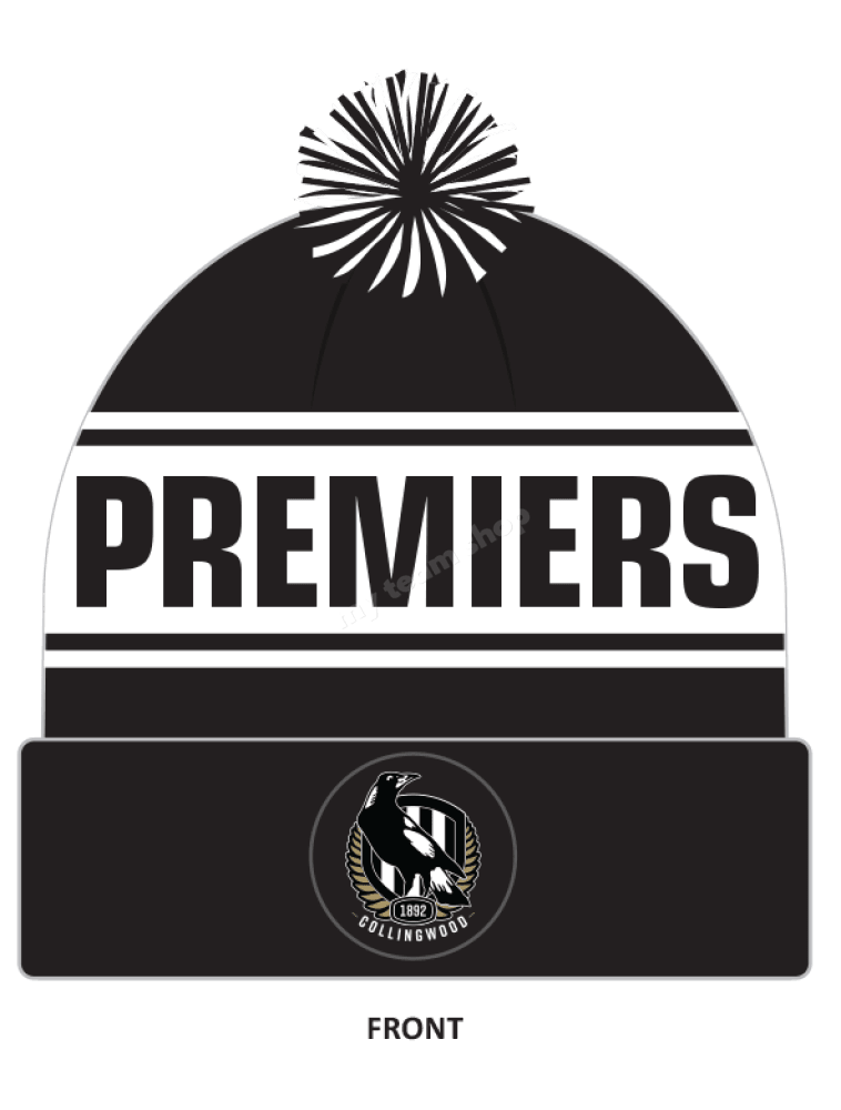 Collingwood Magpies 2023 AFL Premiership Beanie Headwear