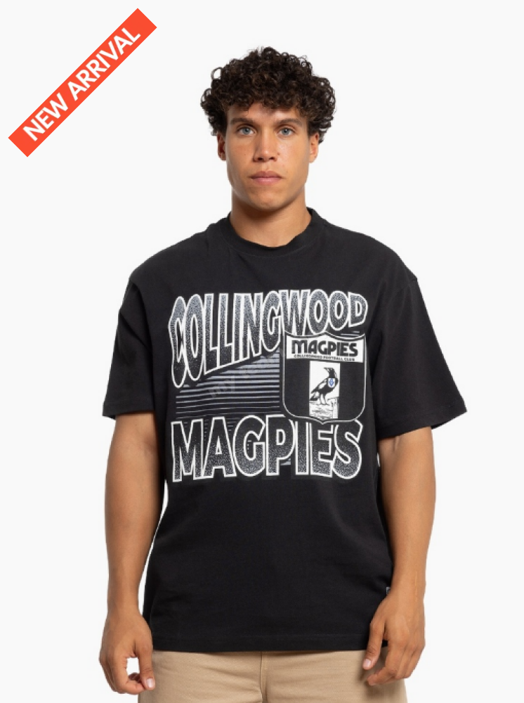 Collingwood Magpies Afl Inline Stack Tee Stack Tee