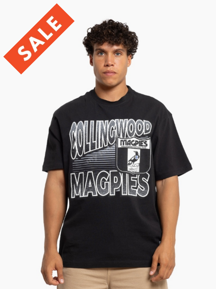 Collingwood Magpies Afl Inline Stack Tee Stack Tee
