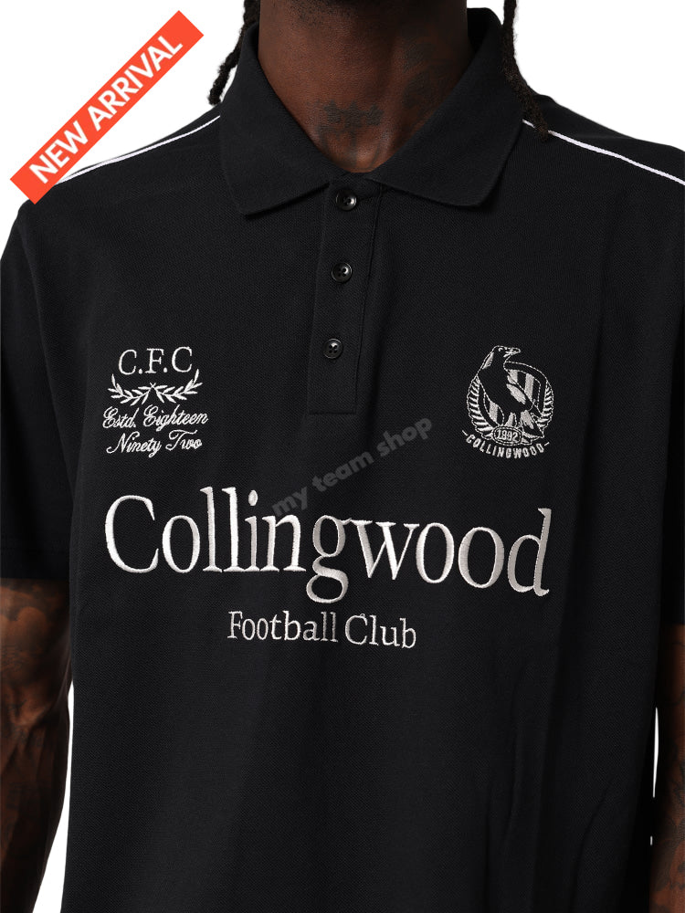 COLLINGWOOD MAGPIES AFL MULTI LOGO POLO AFL Multi Logo Polo