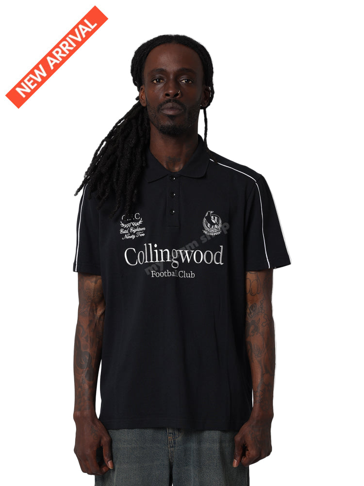 COLLINGWOOD MAGPIES AFL MULTI LOGO POLO AFL Multi Logo Polo