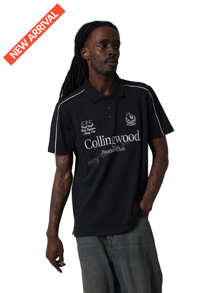 COLLINGWOOD MAGPIES AFL MULTI LOGO POLO AFL Multi Logo Polo