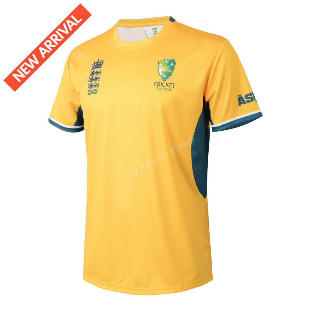 CRICKET AUSTRALIA ASHES 25/26 GOLD SPORTMESH TEE CRICKET TEE