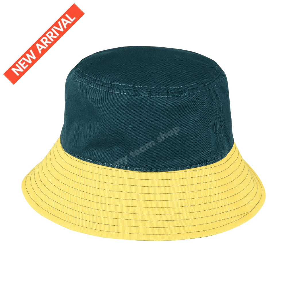CRICKET AUSTRALIA ASHES 25/26 GREEN/GOLD REVERSIBLE BUCKET HAT
