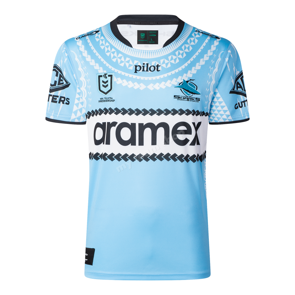 CRONULLA SHARKS 2025 MENS NRL PASIFIKA JERSEY NRL Replica Jersey