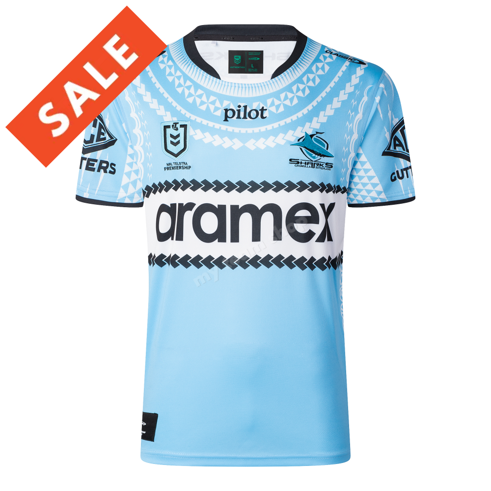 CRONULLA SHARKS 2025 MENS NRL PASIFIKA JERSEY NRL Replica Jersey