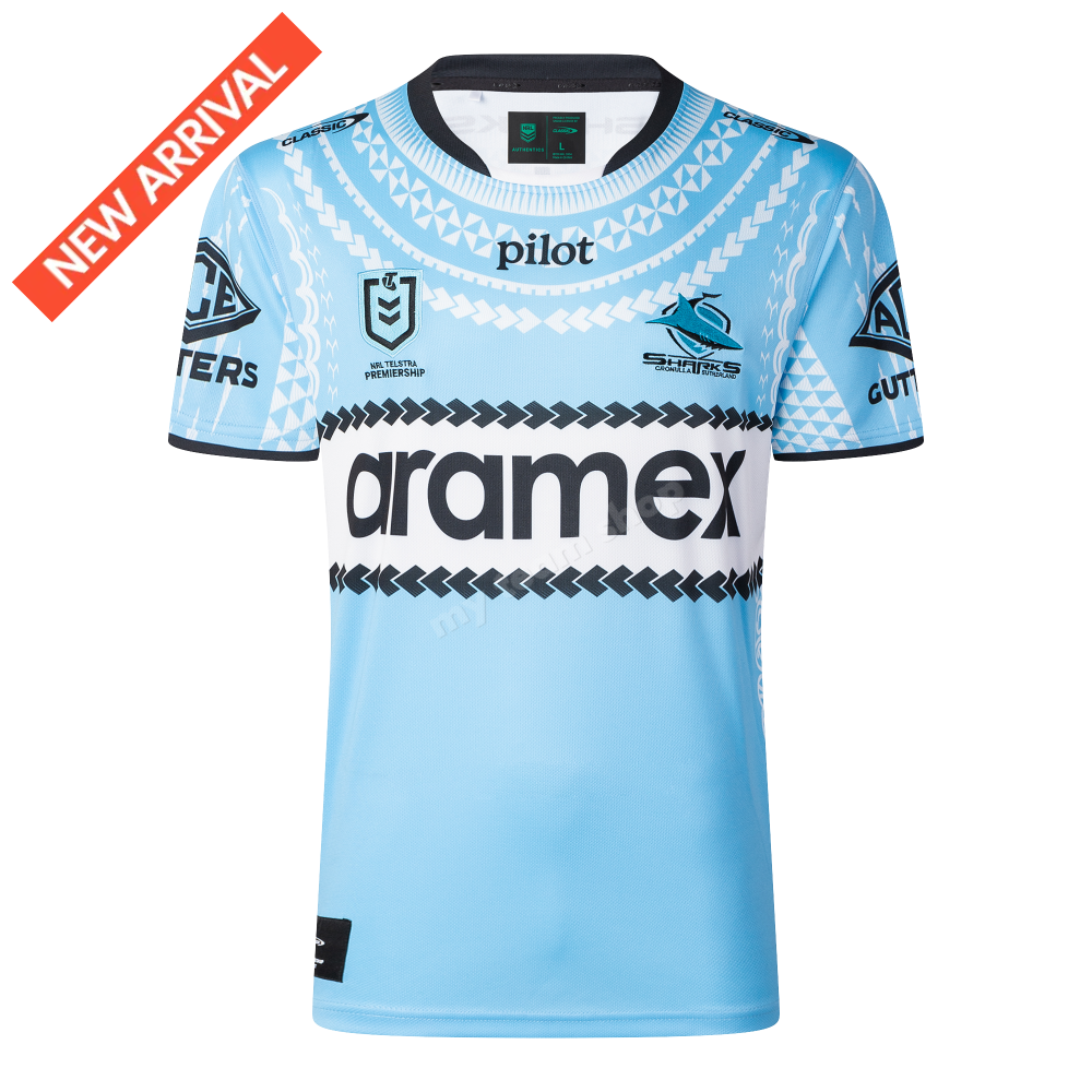 CRONULLA SHARKS 2025 MENS NRL PASIFIKA JERSEY NRL Replica Jersey