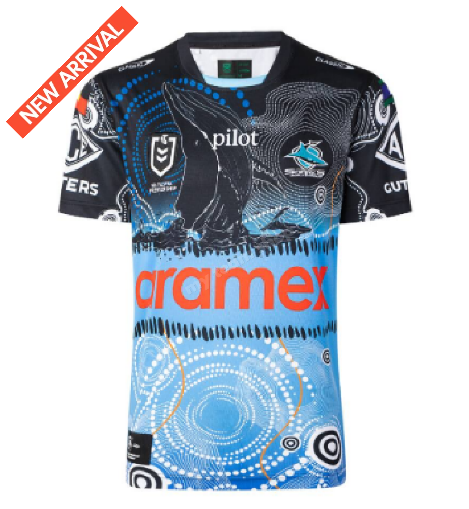 CRONULLA SHARKS 2025 NRL INDIGENOUS JERSEY NRL Replica Jersey