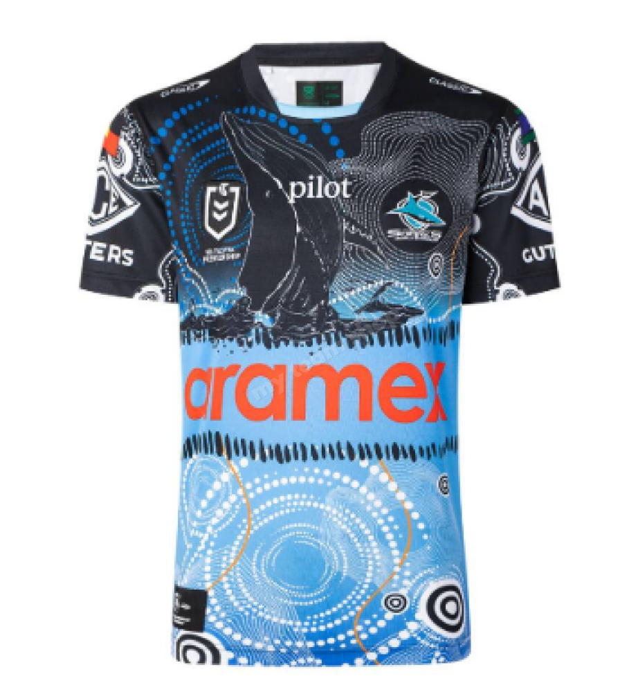 CRONULLA SHARKS 2025 NRL INDIGENOUS JERSEY NRL Replica Jersey