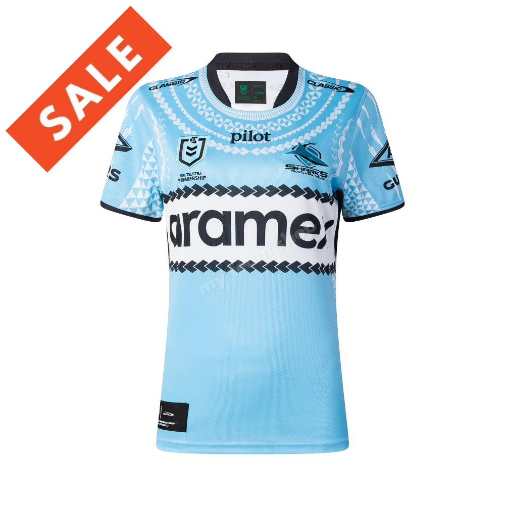 CRONULLA SHARKS 2025 WOMENS NRL PASIFIKA JERSEY NRL Replica Jersey