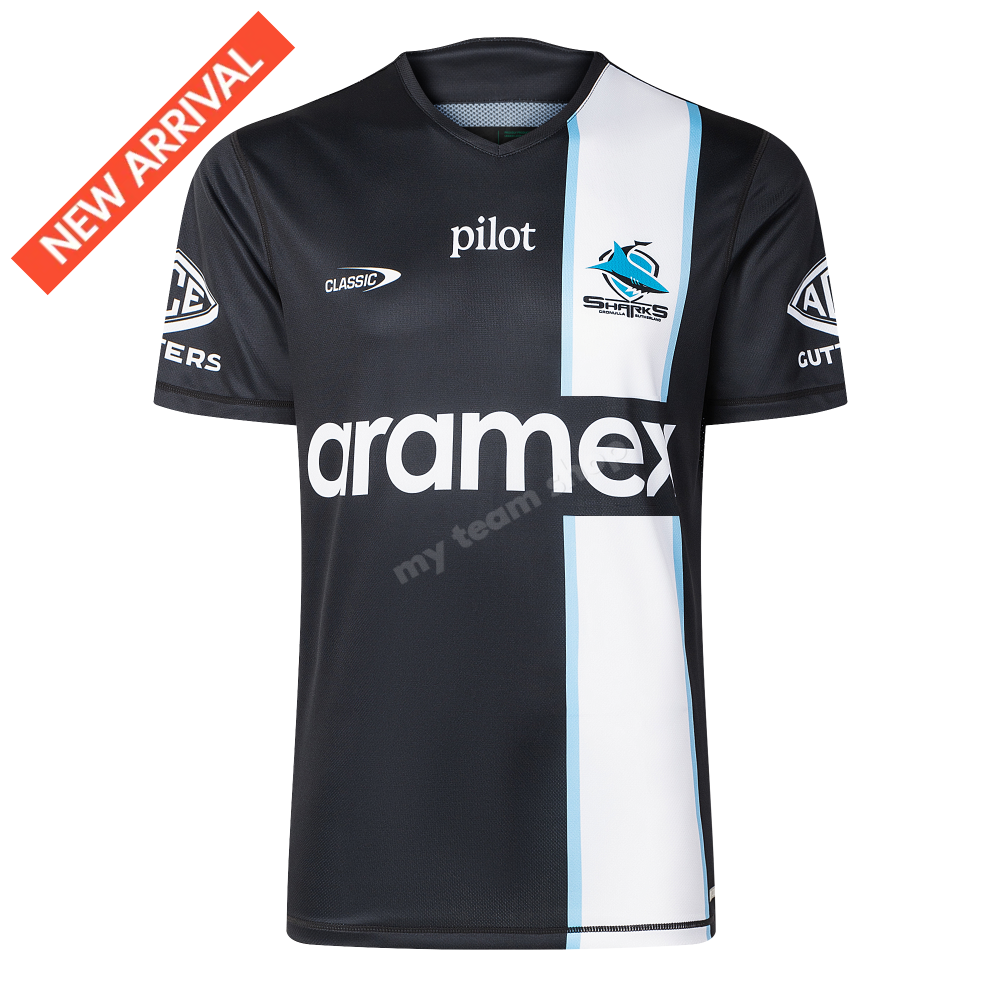 CRONULLA SHARKS 2026 NRL BLACK TRAINING TEE NRL Training Tee