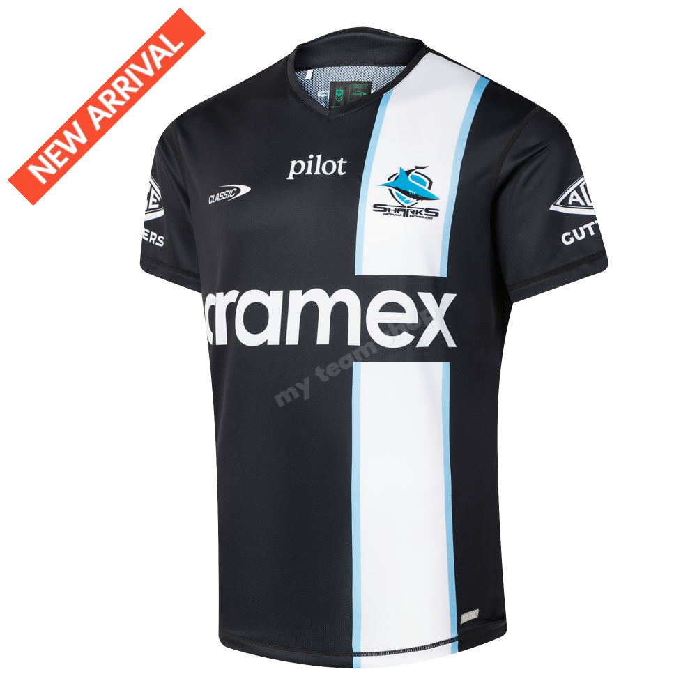 CRONULLA SHARKS 2026 NRL BLACK TRAINING TEE NRL Training Tee