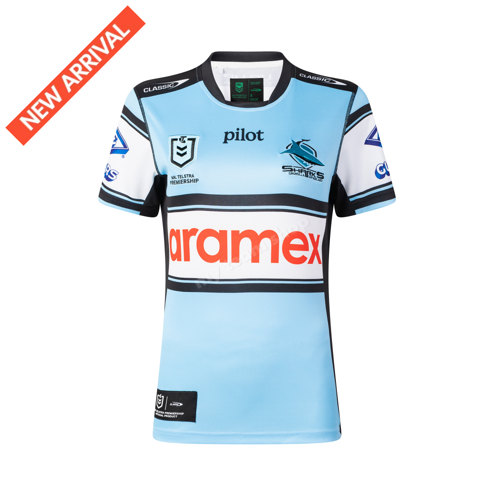 CRONULLA SHARKS 2026 NRL WOMENS HOME JERSEY NRL Retro Jersey