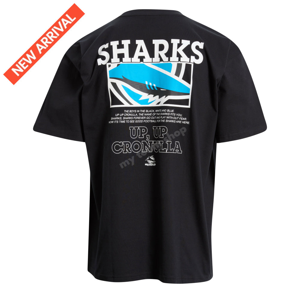 CRONULLA SHARKS NRL HEAVY WEIGHT CLIP T-SHIRT NRL Heavy Weight T-Shirt