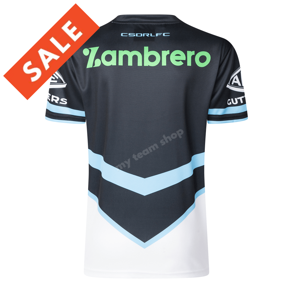 Cronulla-Sutherland Sharks 2025 Nrl Away Jersey Replica Jersey BACK