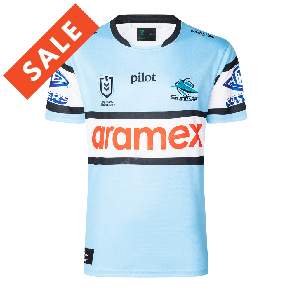 Cronulla-Sutherland Sharks 2025 Nrl Home Jersey Replica Jersey FRONT