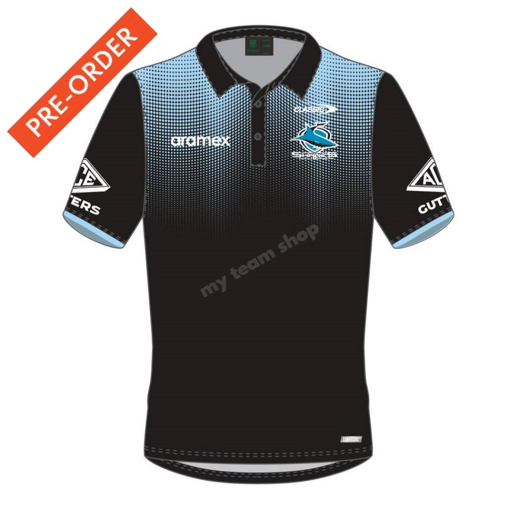 Cronulla-Sutherland Sharks 2025 Nrl Media Polo Media Polo