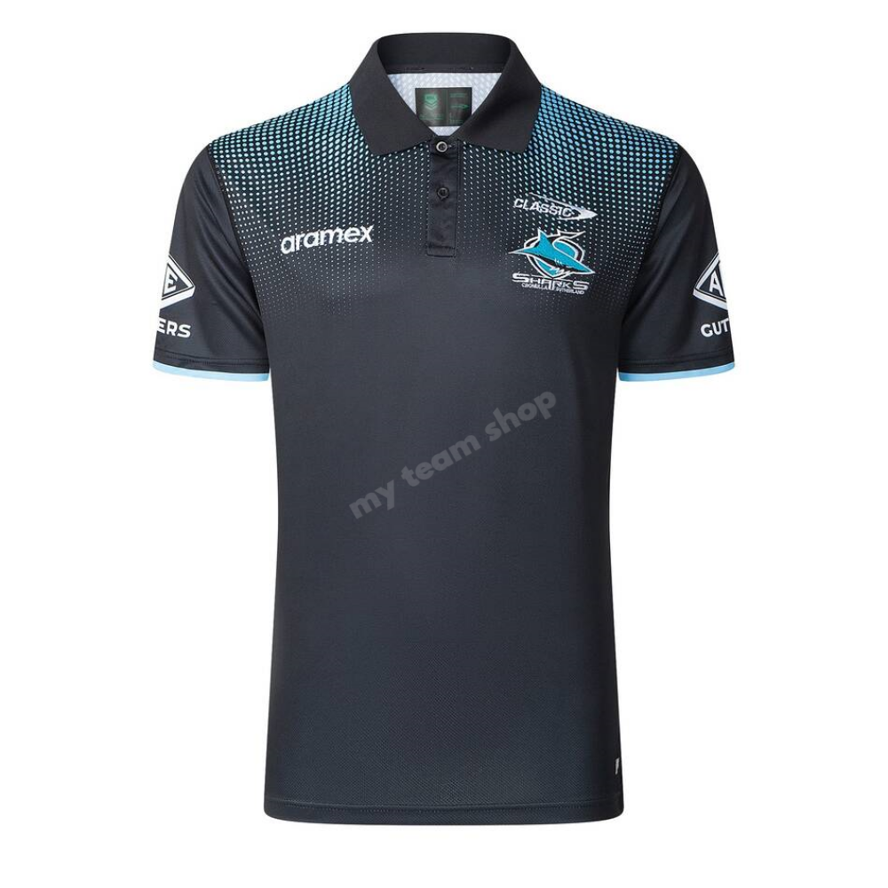 Cronulla-Sutherland Sharks 2025 Nrl Media Polo Media Polo