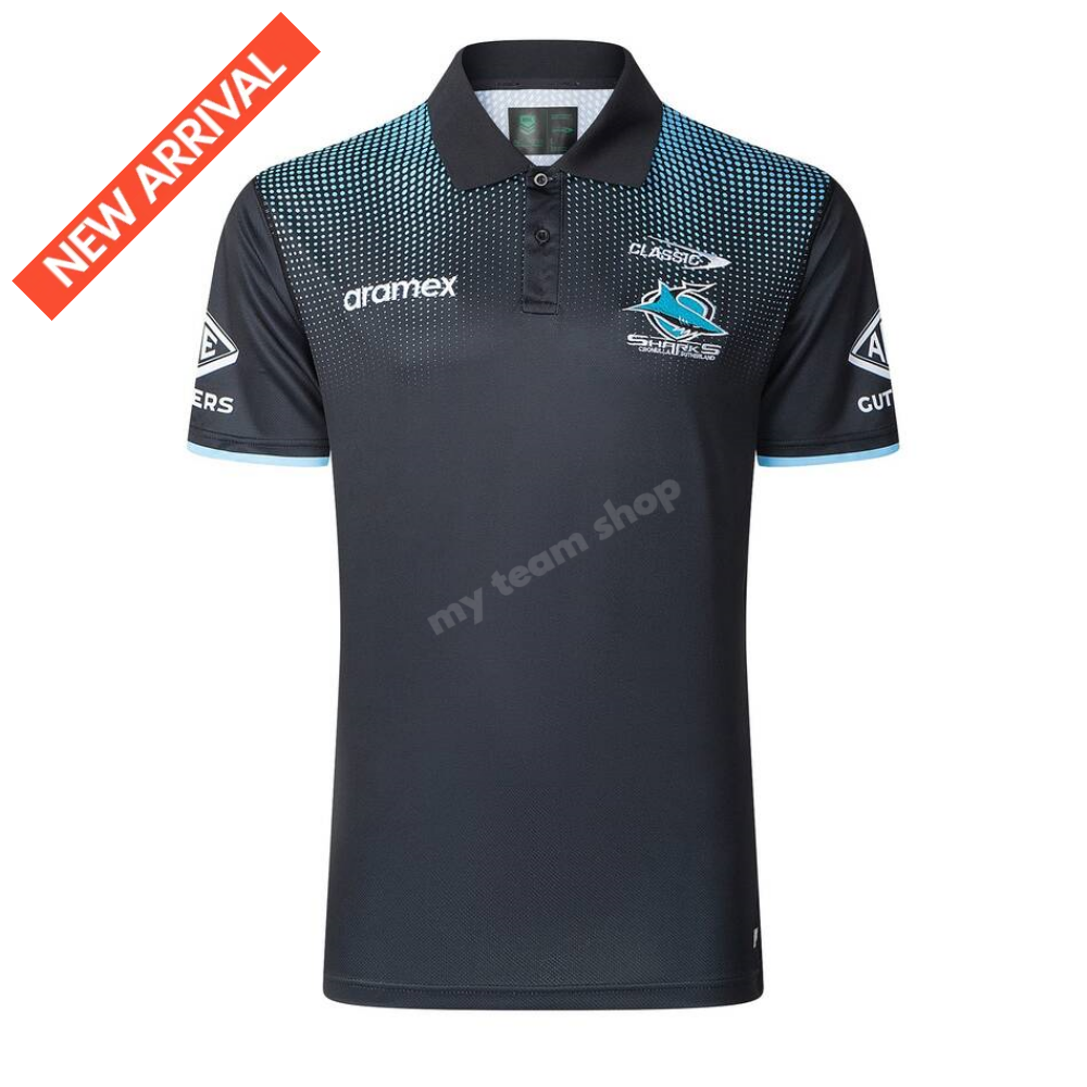 Cronulla-Sutherland Sharks 2025 Nrl Media Polo Media Polo