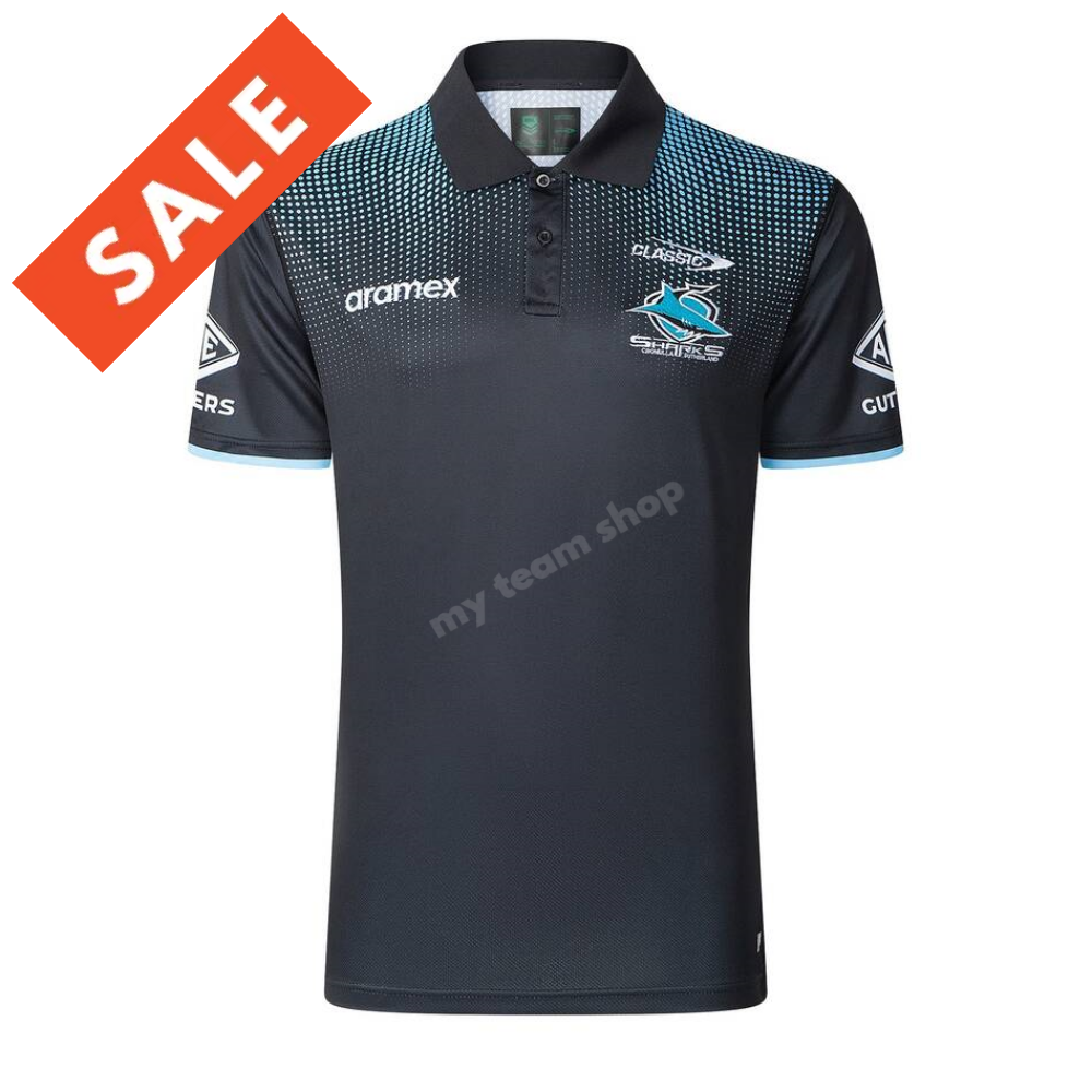 Cronulla-Sutherland Sharks 2025 Nrl Media Polo Media Polo