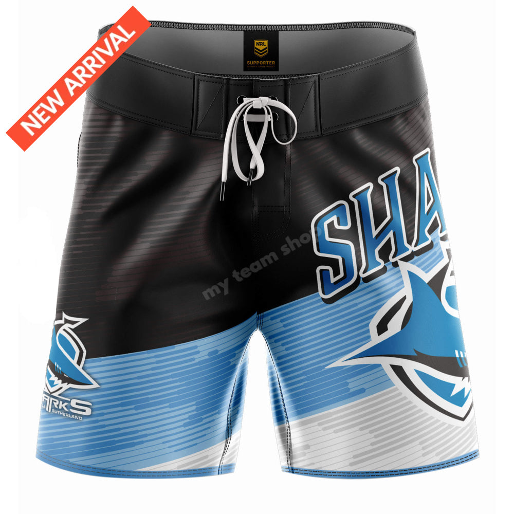 Cronulla-Sutherland Sharks Nrl ’Barrel’ Board Shorts Board Shorts