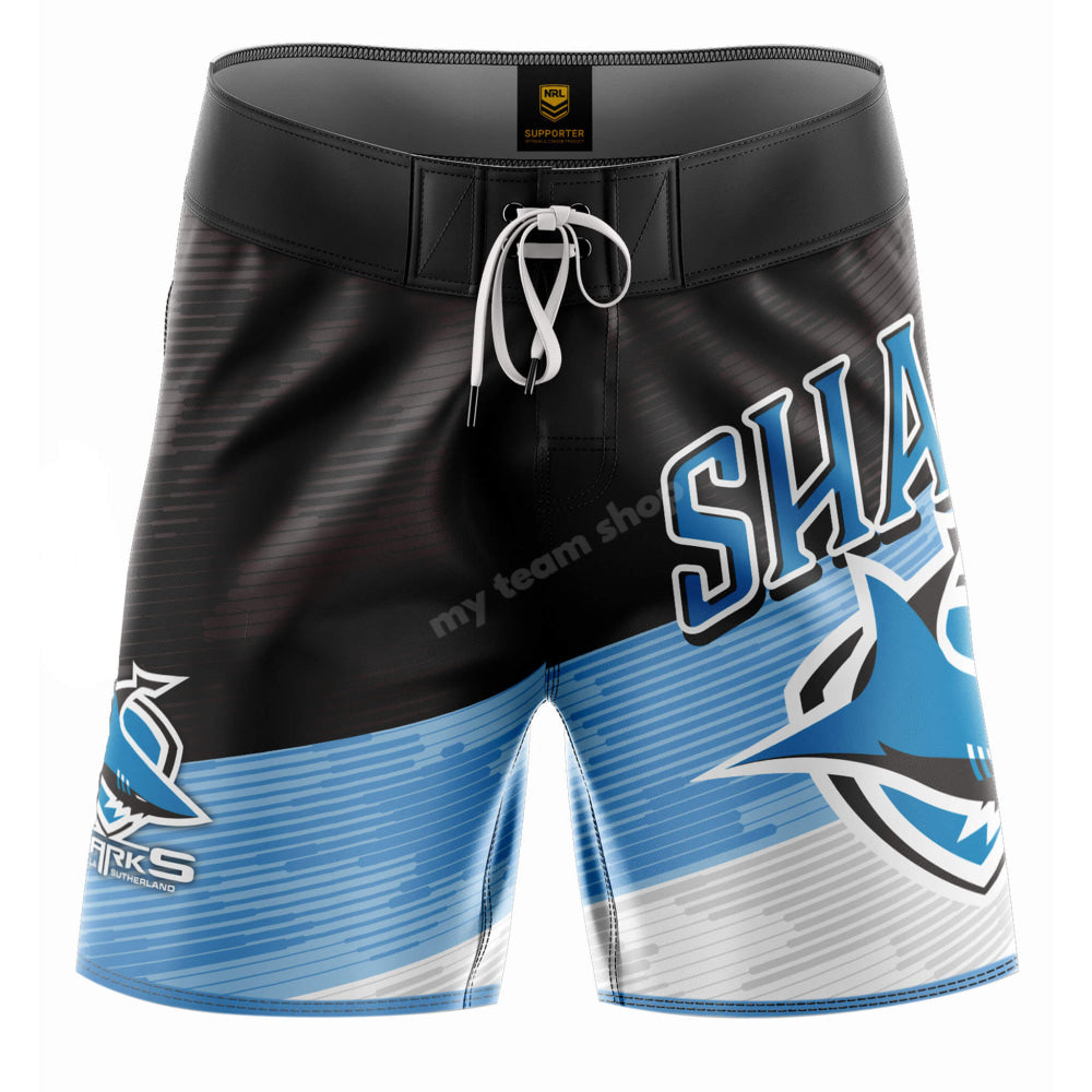 Cronulla-Sutherland Sharks Nrl ’Barrel’ Board Shorts Board Shorts