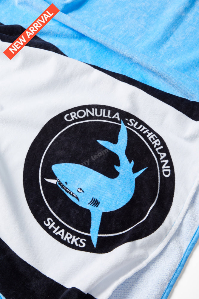 Cronulla-Sutherland Sharks Nrl Retro Towel Beach Towel