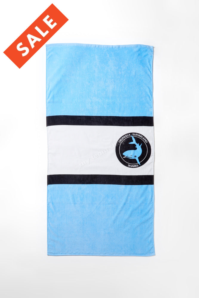 Cronulla-Sutherland Sharks Nrl Retro Towel Beach Towel