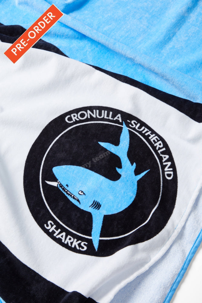 Cronulla-Sutherland Sharks Nrl Retro Towel Beach Towel