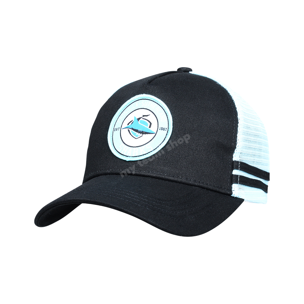 Cronulla-Sutherland Sharks Nrl Stripe Trucker Caps Headwear