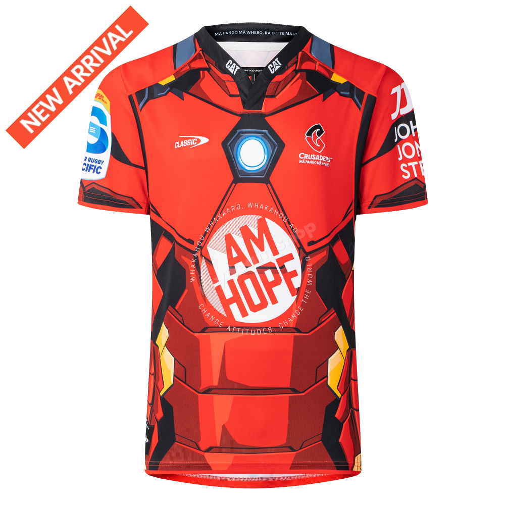 CRUSADERS RUGBY IRON MAN MARVEL JERSEY Rugby Jersey