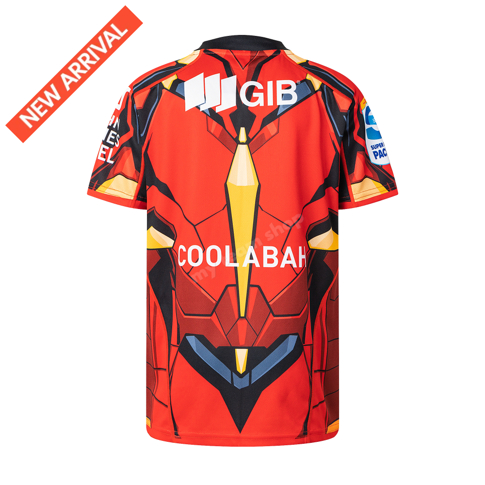 CRUSADERS RUGBY IRON MAN YOUTH MARVEL JERSEY Rugby Jersey