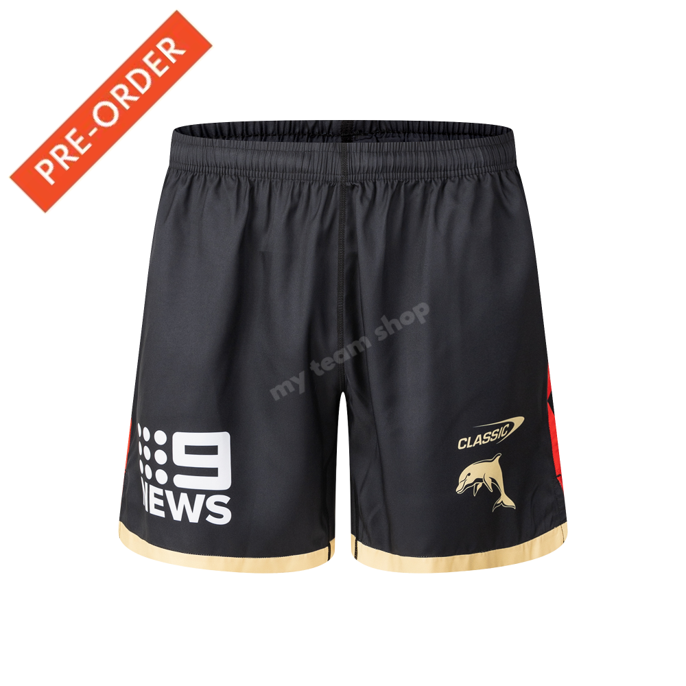 Dolphins 2025 Nrl Mens Gym Shorts Shorts