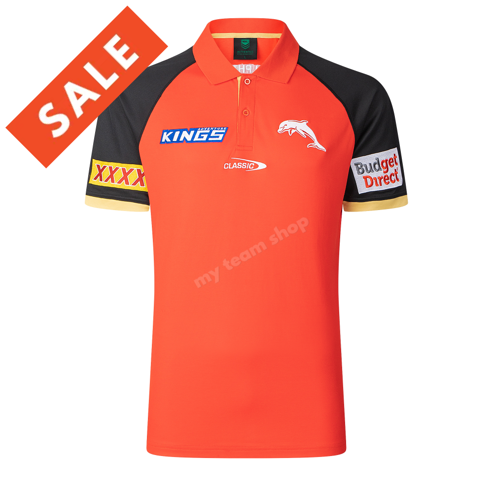 Dolphins 2025 Nrl Mens Media Polo Media Polo
