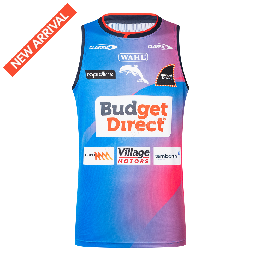 DOLPHINS 2026 NRL MENS TRAINING SINGLET NRL Training Singlet