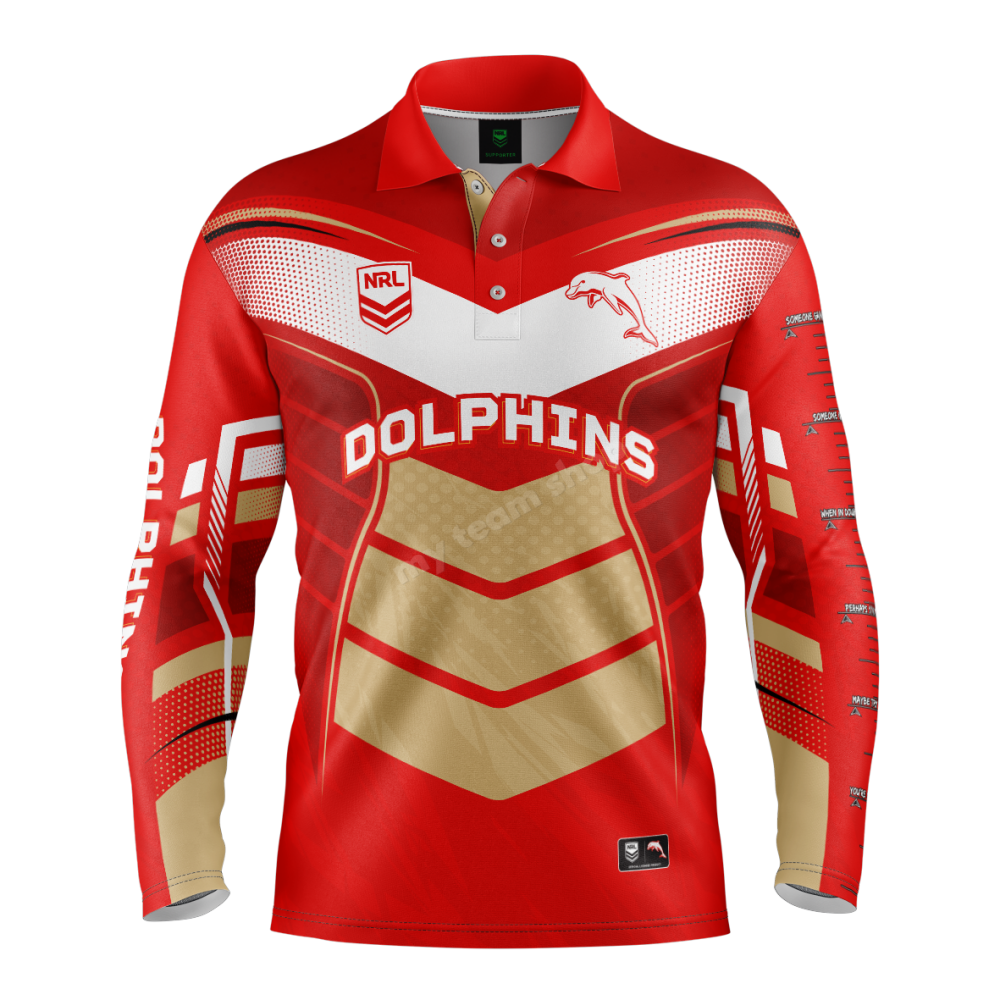 Dolphins NRL 'Cyber' Fishing Shirt | My Team Shop
