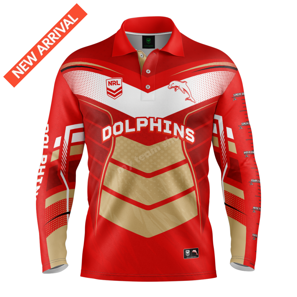 DOLPHINS NRL ’CYBER’ FISHING SHIRT NRL Fishing Shirt