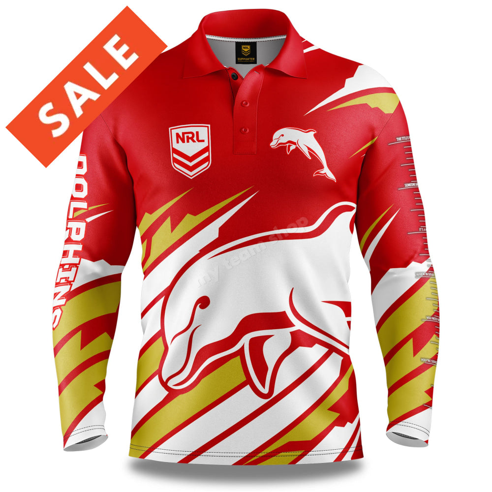 Dolphins NRL 'Ignition' Fishing Shirt | My Team Shop