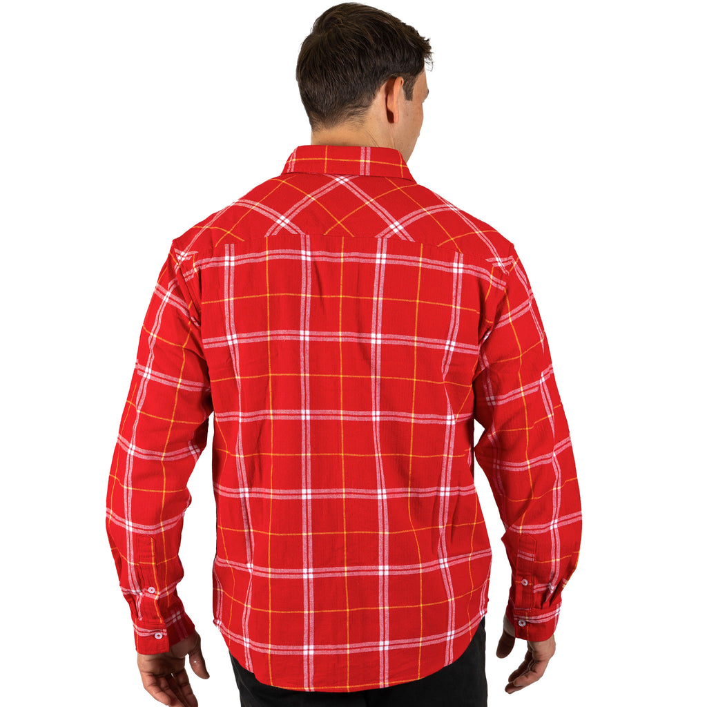 Dolphins Nrl ’Mustang’ Flannel Shirt Model Back