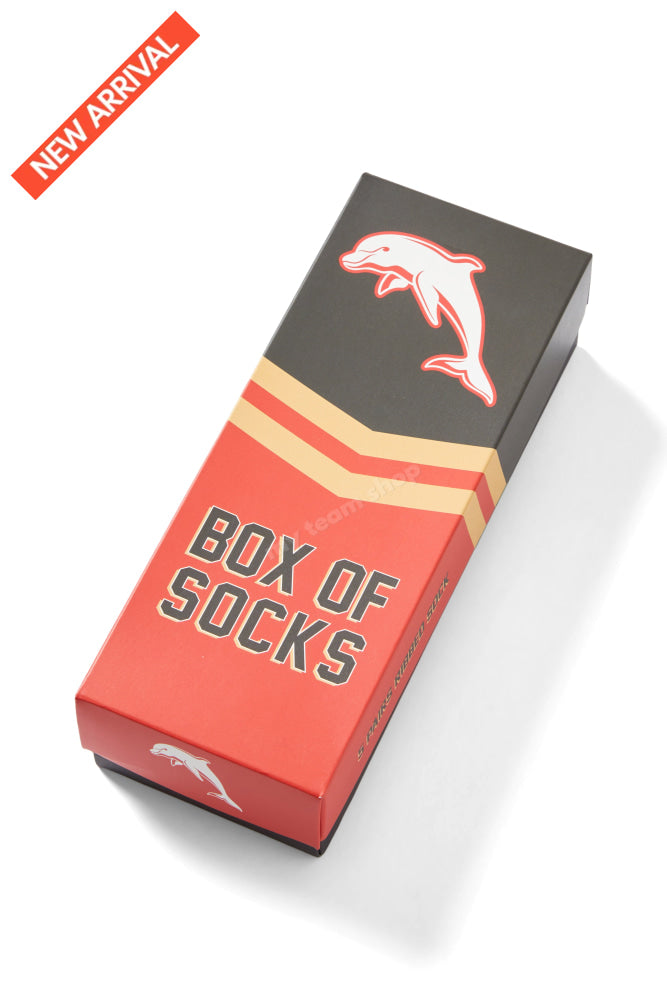 Dolphins Nrl Retro Box Of Socks Retro Socks