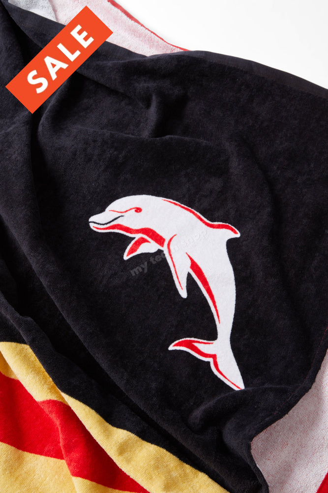 Dolphins Nrl Retro Towel Beach Towel