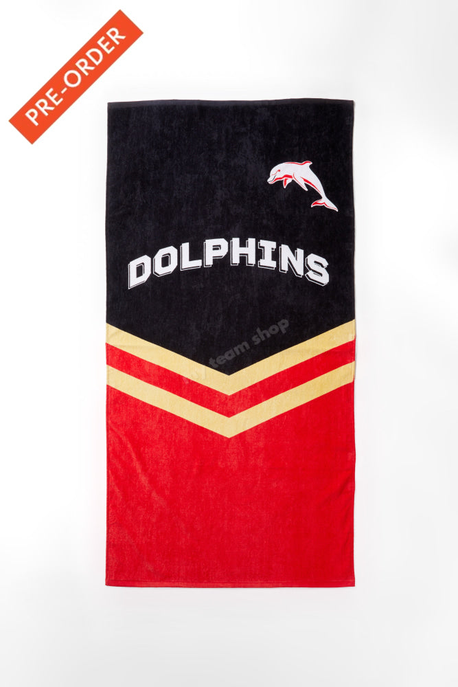 Dolphins Nrl Retro Towel Beach Towel