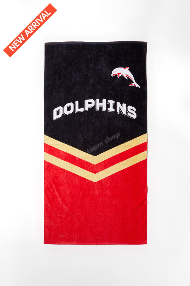 Dolphins Nrl Retro Towel Beach Towel