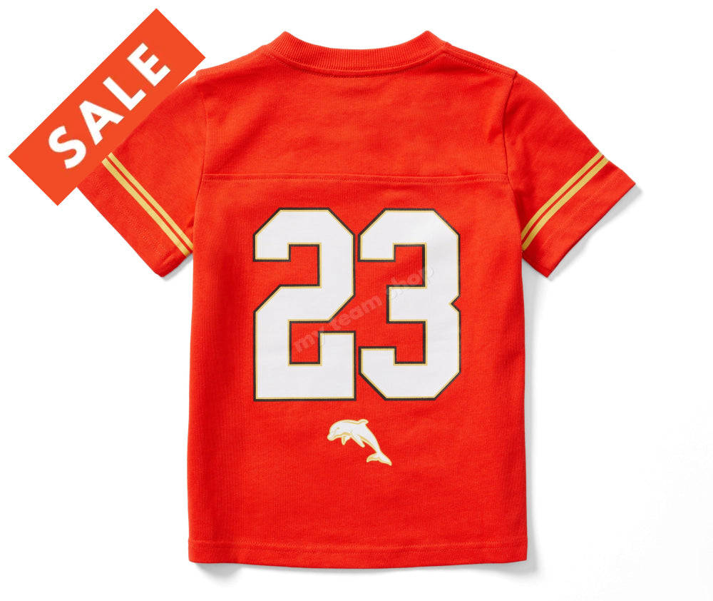DOLPHINS YOUTH GRIDIRON TEE BACK