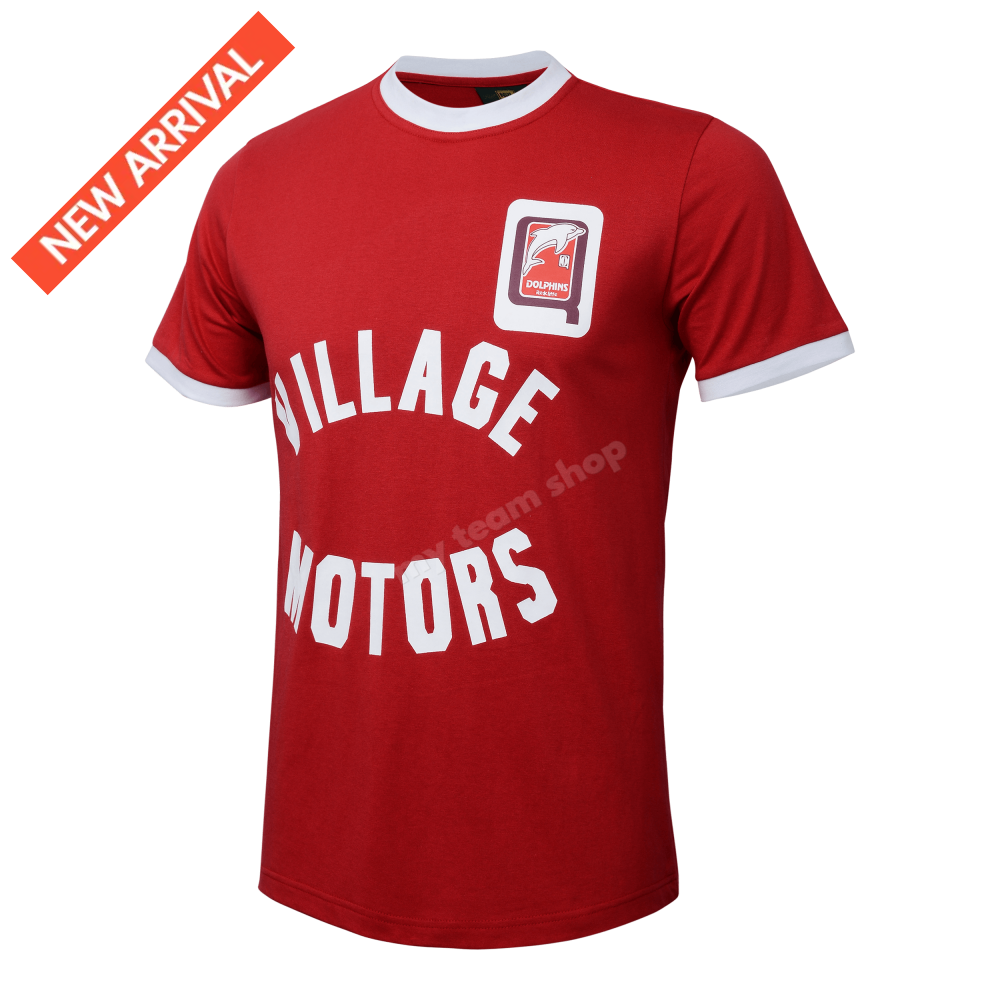 Dolphins Village Motors Nrl Retro Tee Retro Tee