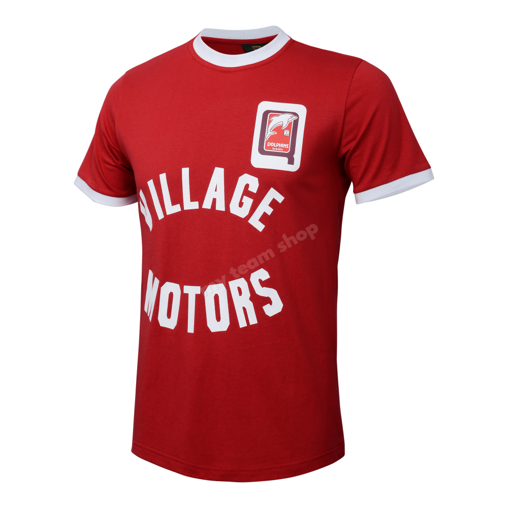 Dolphins Village Motors Nrl Retro Tee Retro Tee