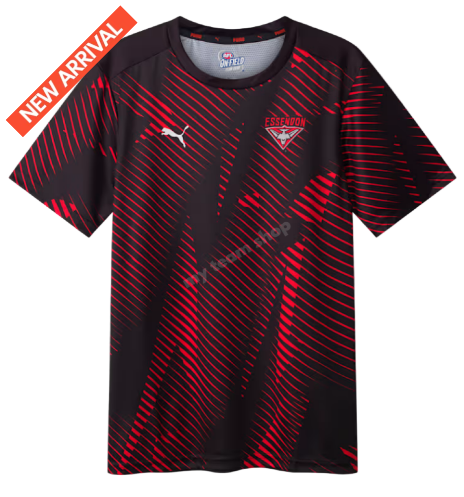 ESSENDON BOMBERS 2026 AFL BLACK TRAINING TEE AFL Training Tee